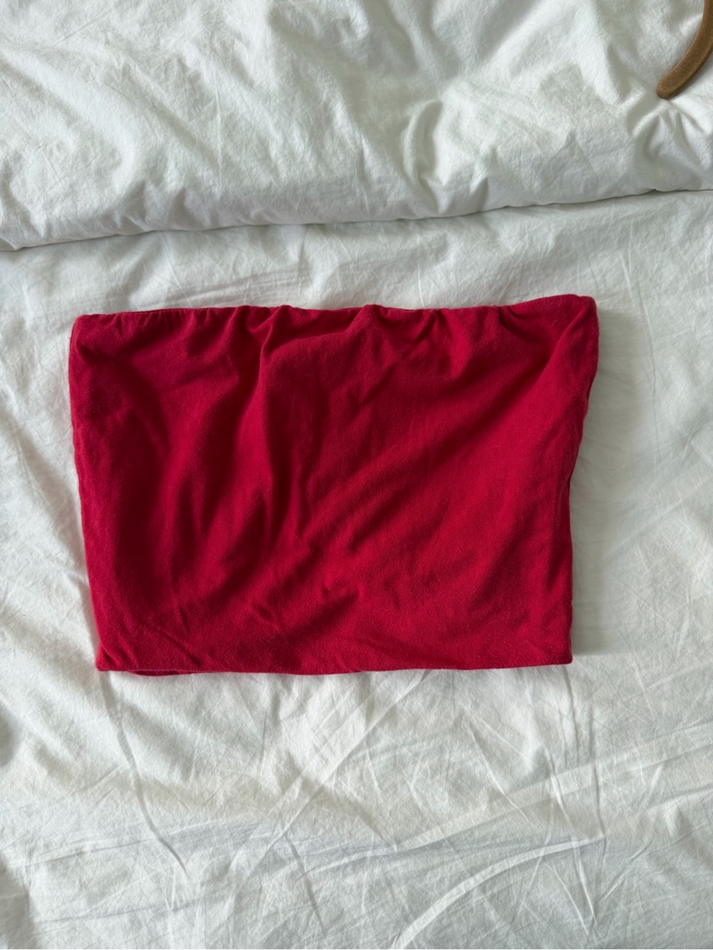 Better Be Bright Red Strapless Tube Top